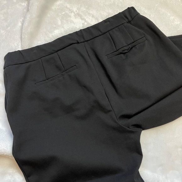 Eloquii Women's Front‎ Stripe Textured Black Skinny Dress Pants Size 18 Short - Picture 9 of 13